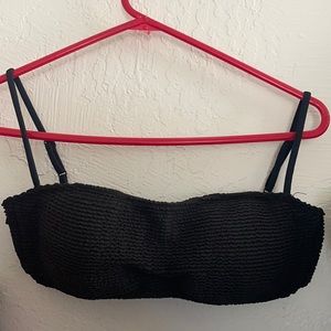 Seea black bathing suit top